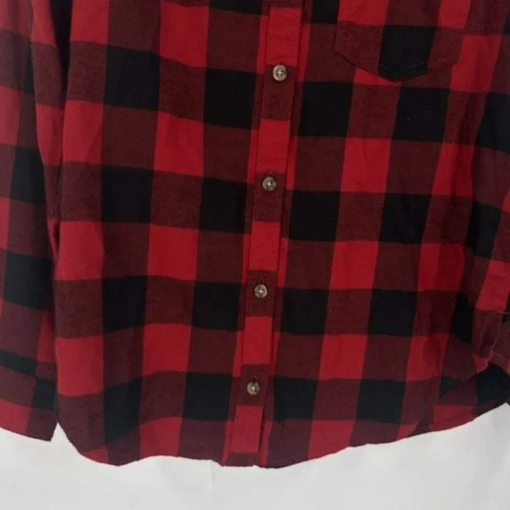 Abercrombie & Fitch Women’s Buffalo Plaid Button Down Soft A&F Collection Small - Picture 8 of 12